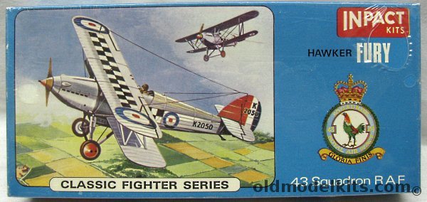 Inpact 1/48 Hawker Fury, P202 plastic model kit